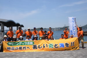 海岸クリーンアップ　IN門司港レトロ（北九州港湾建設協会）2019年