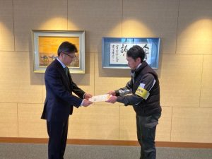 西日本工業大学へ工事動画の提供