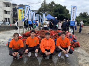 九電商友会主催　アオサ清掃活動